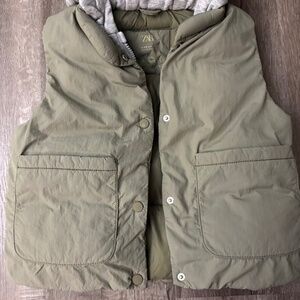 Zara Khaki Green kids vest